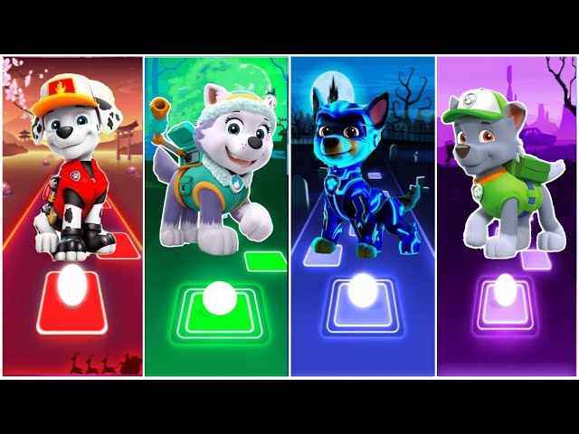 PAW Patrol: The Mighty Movie ☄️ Marshall 🌟 Coral 🌟 Liberty 🌟 Chase 🌟 Skye ☄️ Tiles Hop EDM Rush!