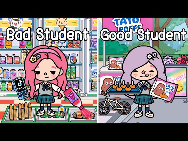 Good Student VS Bad Student | Supermarket Chaos! 🥖🛍️ Toca Boca | Toca Life Story