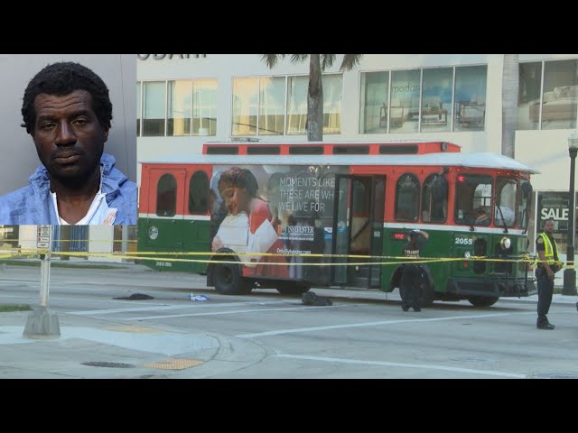 Man accused of stabbing fellow Miami trolley rider to death