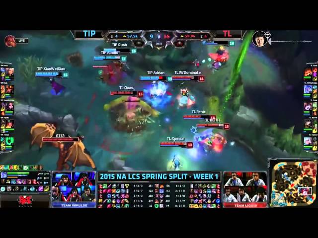 LolClass Big Play - OMG Gogoing breakdown teamfight between Team Impulse and Team Liquid W1D1 NALCS