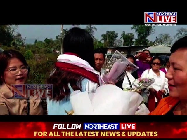 Bigg Boss Contestant Chum Darang Accorded Warm Welcome on Her  Return Home in Pasighat