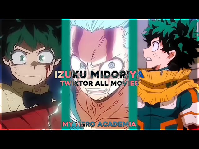 Izuku Midoriya - Free Twixtor clips | My hero academia • all movies (Movie you’re next)