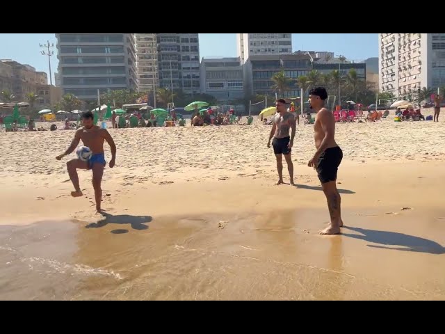 😲 MUST SEE - Rio de Janeiro BEACH TOUR  |  Brazil  LEBLON Beach 2024 4K