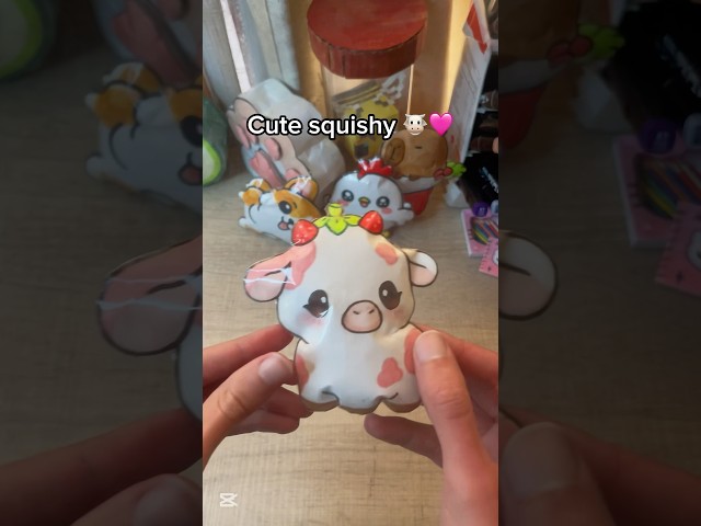 Easy Cute squishy 🐮🩷 #squishy #papersquishy #cute #crafts #papercraft #thingstodo