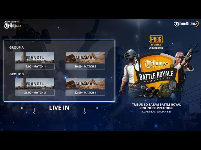 🔴PUBG-M ONLINE COMPETITION - TRIBUN BATAM EO