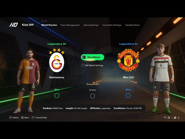 Galatasaray vs Manchester United | EA FC 25 | Gameplay Simulation [4K]