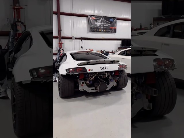 Twin Turbo Audi R8 V10 Custom Tune #shorts