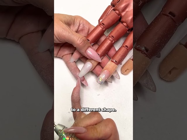 A quick and easy way to change nail shapes with an e-file!