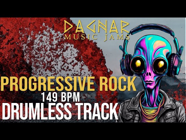 Progressive Rock - Drumless Track | 149 BPM | No Drums | Backing Track Jam For Drummers