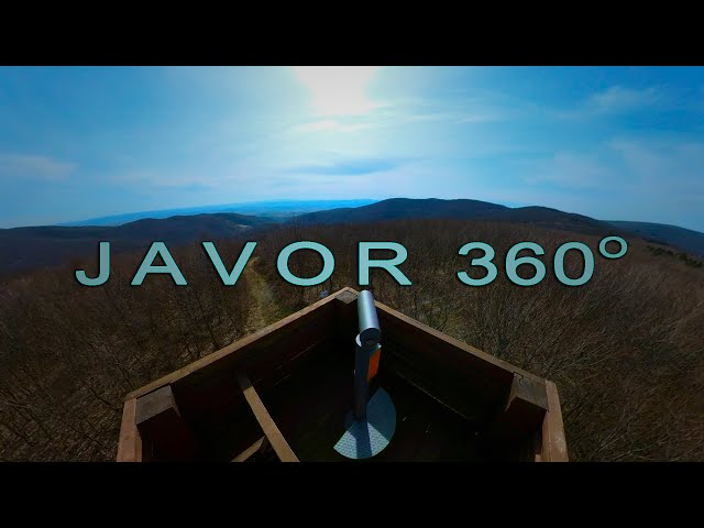 [4K] Viewpoint Javor at Papuk mountain in 360 panorama view (spring 2023)