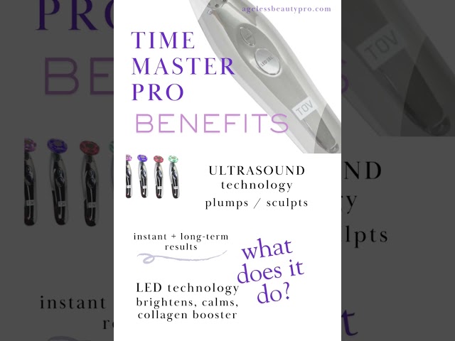 BENEFITS OF TIME MASTER PRO Ultrasound LED Device #shortvideo #antiagingtreatment  #skincare