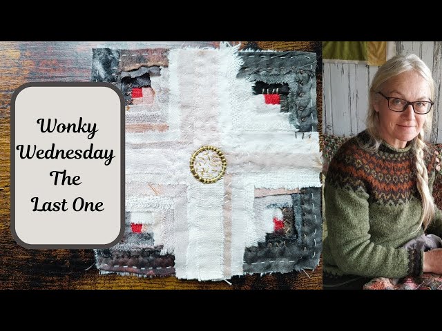 The last ever episode of Wonky Wednesday, making a scrappy log cabin