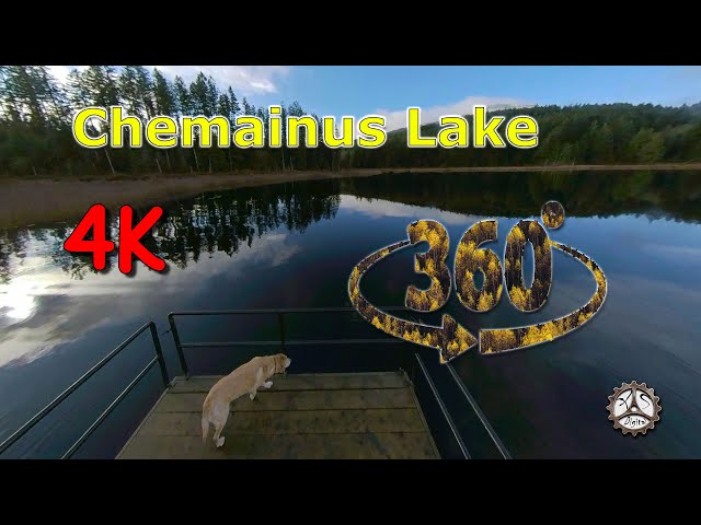 360 Chemainus Lake fishing wharf. Vancouver Island B.C. Canada