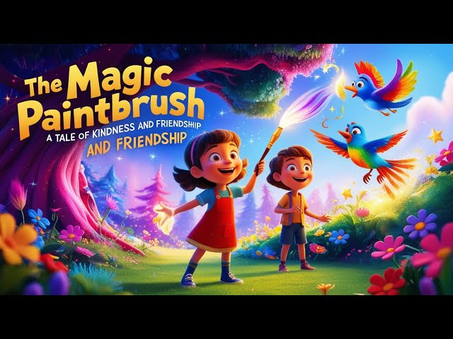 "The Magic Paintbrush: A Tale of Kindness and Friendship | Moral Story for Kids"