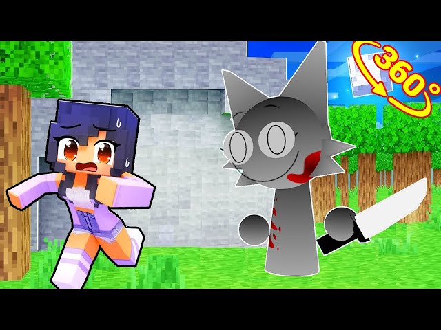 Aphmau Surviving Against WENDA Sprunki Phase 2 in Minecraft - Gameplay 360°