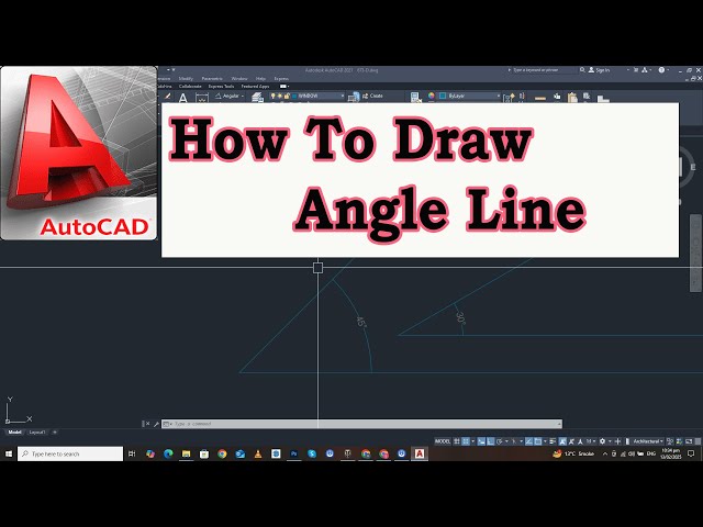 How To Draw Angle Line In AutoCAD | AutoCAD For Beginners | AutoCAD Tips