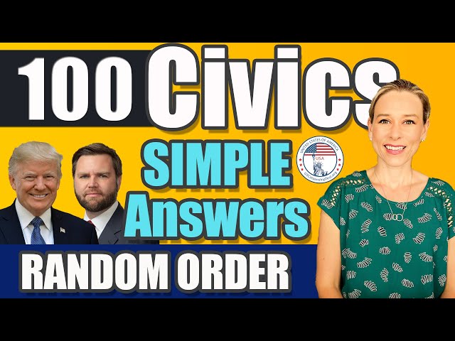 2025 U.S. Citizenship Official USCIS 100 Civics Questions 2008 version v5R1 #citizenshipwithjackie