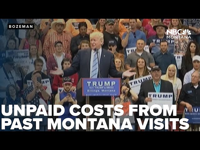 Trump's Bozeman rally highlights unpaid costs from past Montana visits