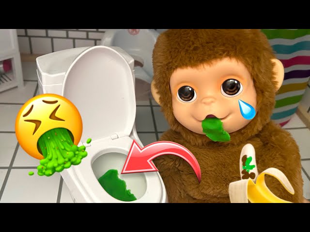 Baby Monkey is Sick and throws up! 🤢