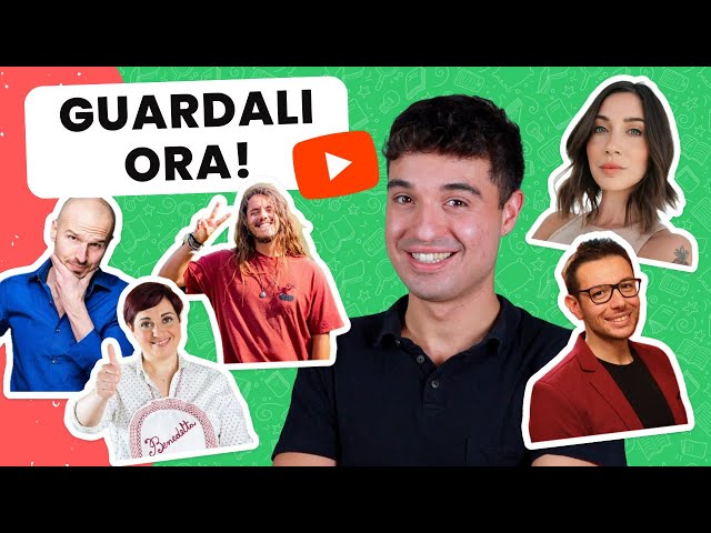 Watch these Italian YouTubers to improve your Italian (ita audio)