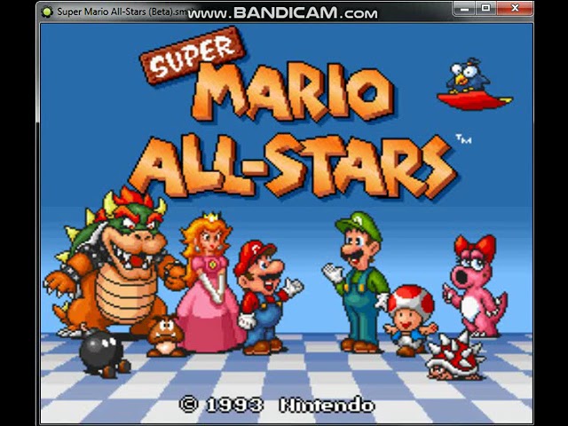 Early version of Super Mario All-Stars (Beta/Prototype) recreated in 2022 - Nimaginendo Games