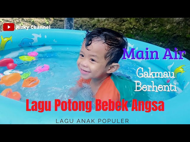 Bermain Air Di Kolam Renang Balon || Lagu Potong Bebek Angsa @RizkyChannelKids