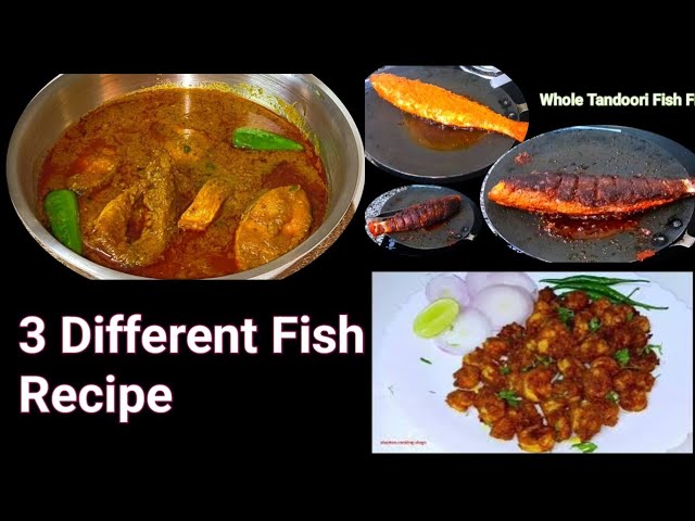 3 different Fish Recipe | New Fish Recipe | Prawns Tawa Masala | Tandoori Fish