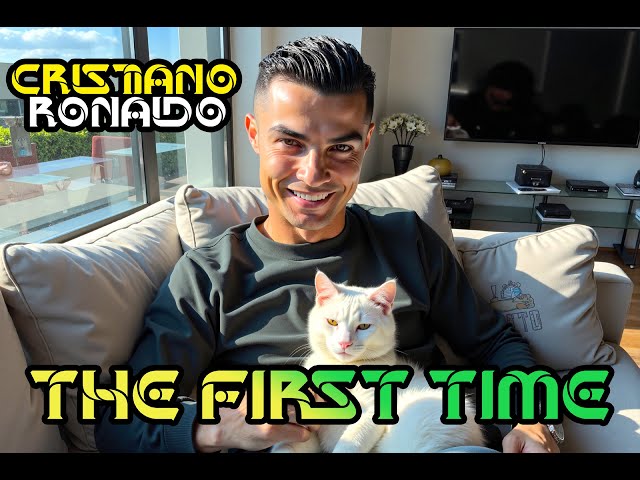 Cat Videos | Cristiano Ronaldo playing with his cat | AI animation