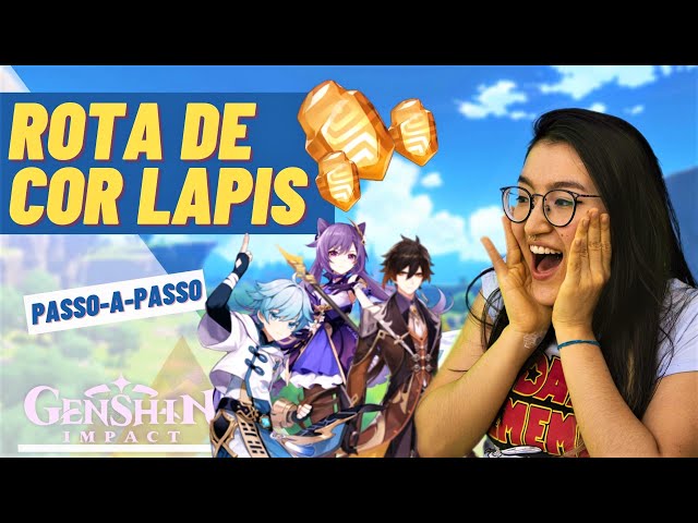 Rota de Farm de 62 COR LAPIS! Ascensão do ZHONGLI & Craft de Materiais | [Genshin Impact]