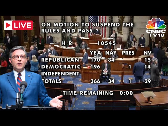 LIVE: US House Passes Spending Bill To Avert Government Shutdown Without Trump’s Debt Limit | N18G