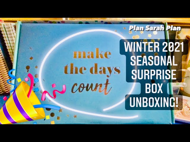 Winter 2021 SEASONAL SURPRISE BOX Unboxing & Thoughts