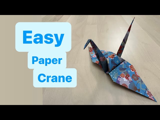 How To Make a Paper Crane - Origami Crane Easy- Step by Step Tutorial ASMR