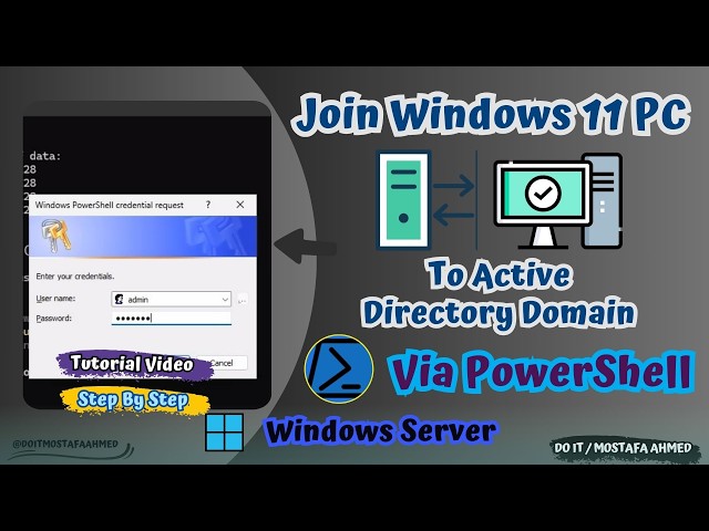 How to Join a Windows 11 Computer to an Active Directory Domain via PowerShell