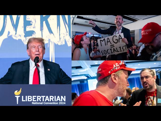 WATCH: Libertarians react to Donald Trump's speech at their convention