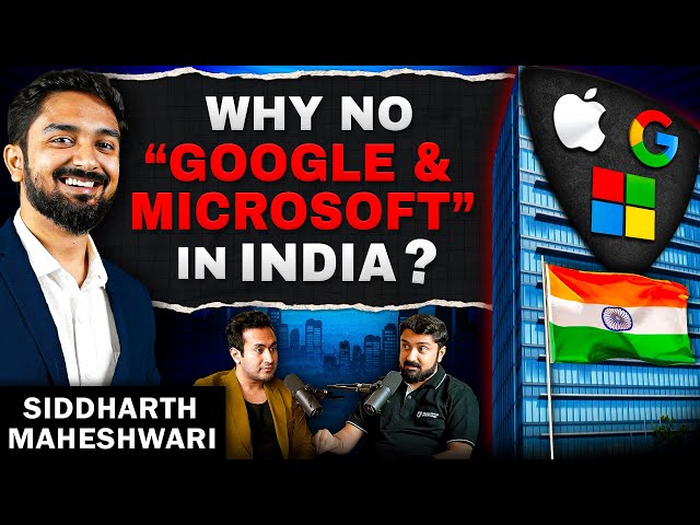 Why INDIA doesn't have Big Companies like Google & Apple - ₹1000 CRORE Founder Reveals  | GT Show