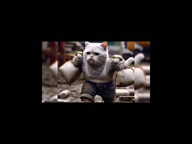 The Rise of the White Muscle Cat, from Construction Worker to Business Mogul." #cat #catai