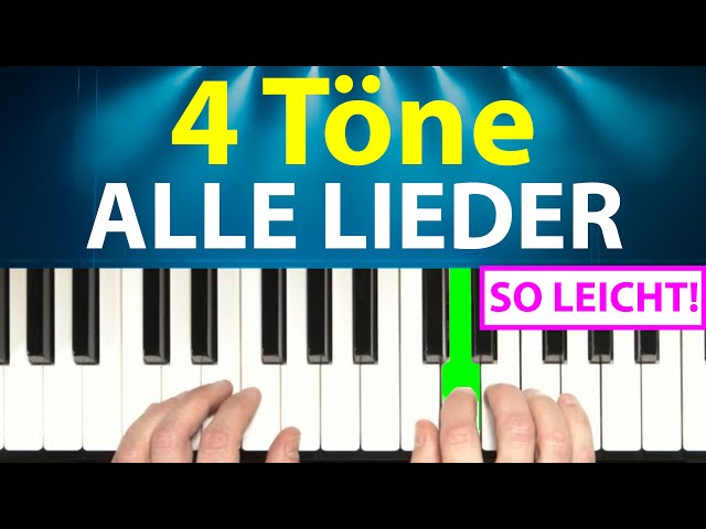 Lerne 4 Töne. Spiele ALLE Songs, die du möchtest. (SUPER EINFACH!!)