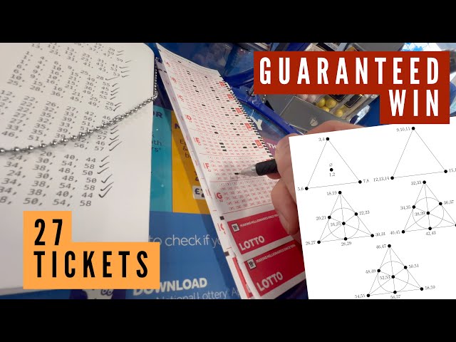 These 27 tickets guarantee a win on the Lottery