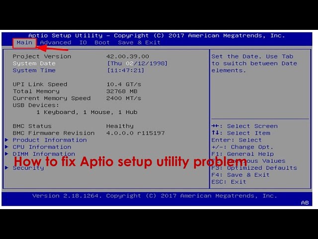 How to fix aptio setup utility windows 11,10,8,7 (05 methods) #windows10 #aptio