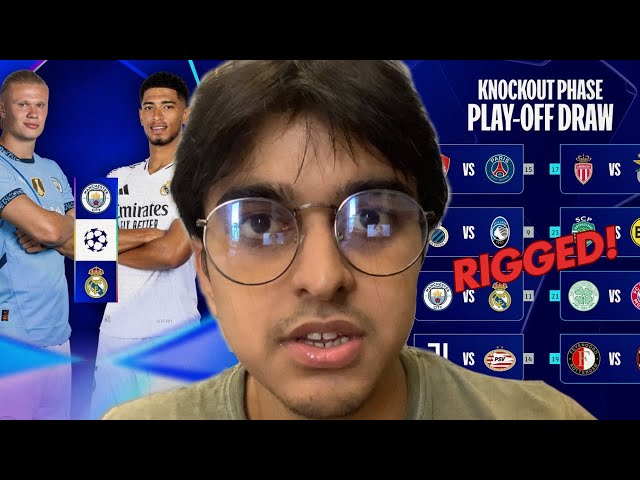 IT IS RIGGED!!! | REAL MADRID V MAN CITY AGAIN!! | UCL PLAYOFF DRAW REACTION!