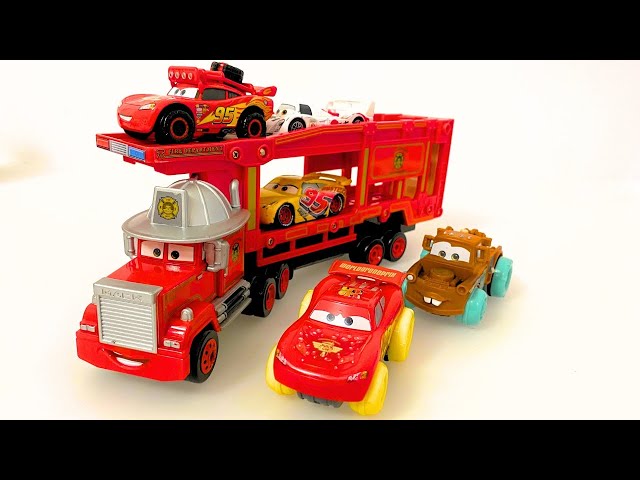 Disney Pixar Cars Satisfying Unboxing Review l Lightning McQueen Mater Car Racing Toy Review ASMR