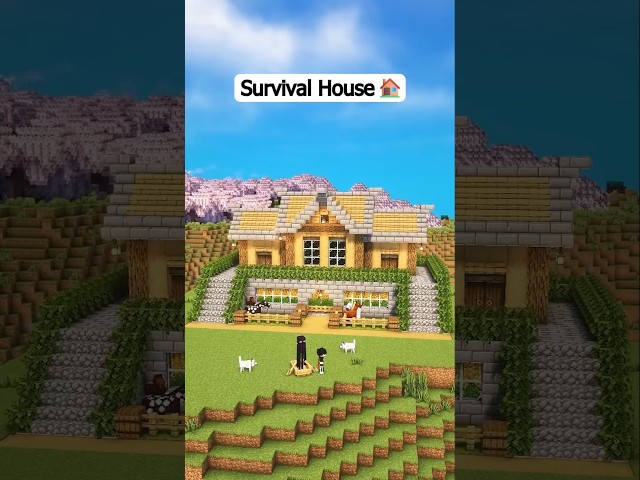 Minecraft Ultimate Survival House🏡 #shorts #minecraft #viral #minecraftshorts #minectraftbuilding