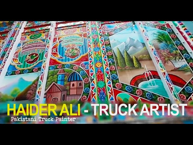 Pakistani Truck Artist HAIDER ALI | Phool Patti Workshop | Truck Paintings