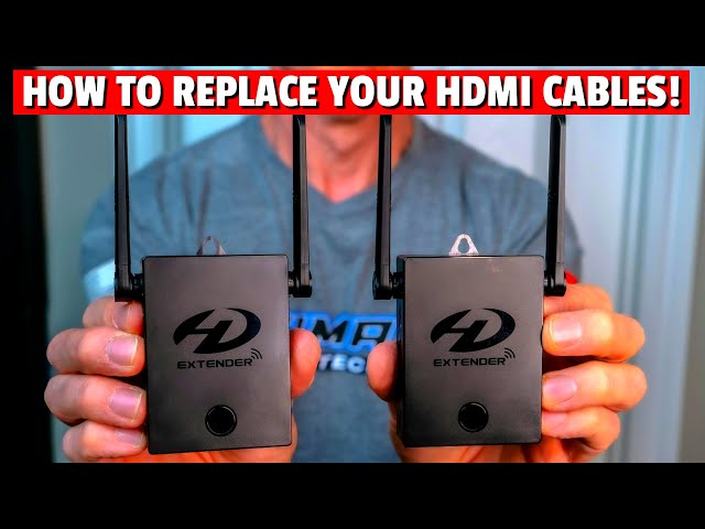 HOW TO REPLACE YOUR HDMI CABLES - BEST 4k WIRELESS HDMI KIT - BMOSTE