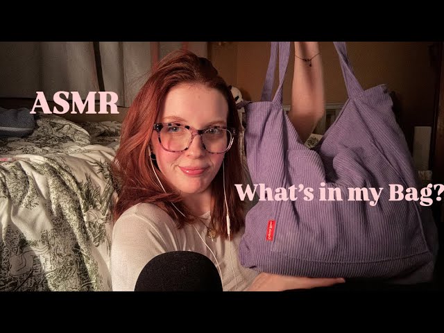 What’s in my bag? ASMR 💜