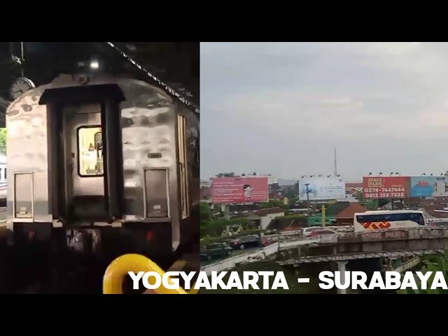 VLOG KERETA!! Yogyakarta ke Surabaya (part 2)