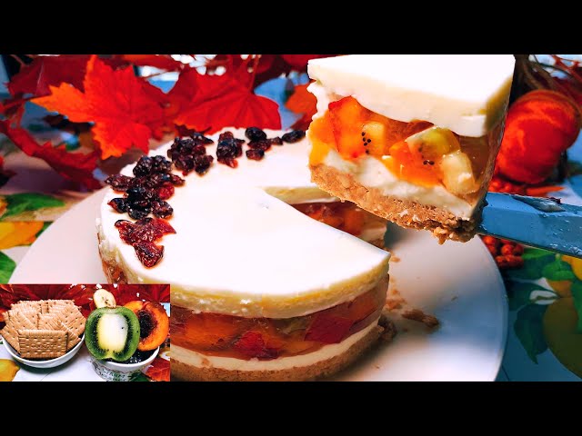 Cheesecake with your favorite fruits \ تشيز كيك بالفواكه المفضلة لديك