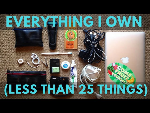 Everything I Own // Minimalist // Less than 25 things