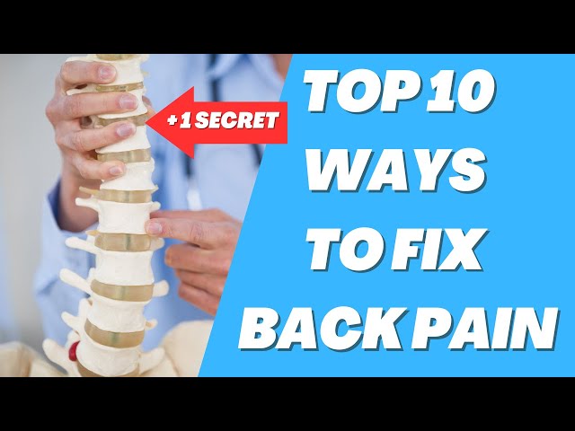 11 ways to STOP back pain FOREVER