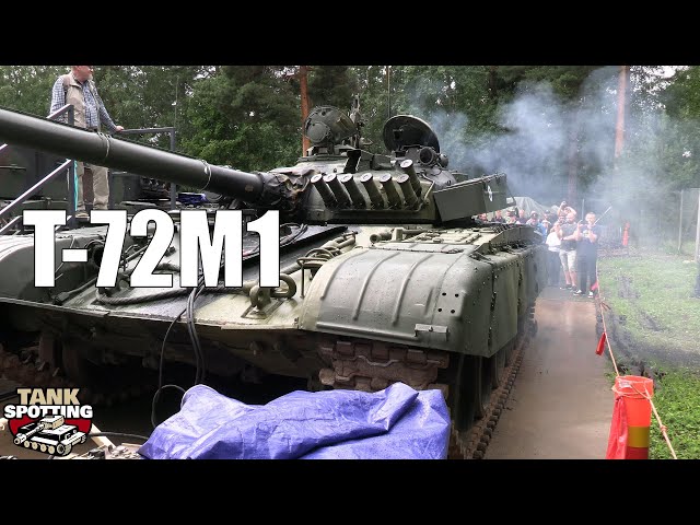 T-72M1 Engine Start And Running Front - Parola Armour Museum